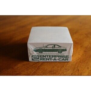 Vintage Enterprise Rent A Car Note Scratch Pad California Fremont Hayward Alamed